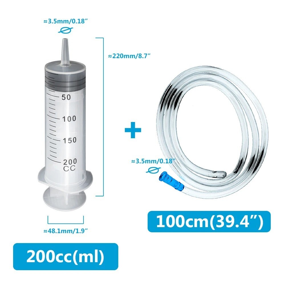 100ml-550ml Syringe Large Capacity With Multifunction 100cm Hose Pump Measuring