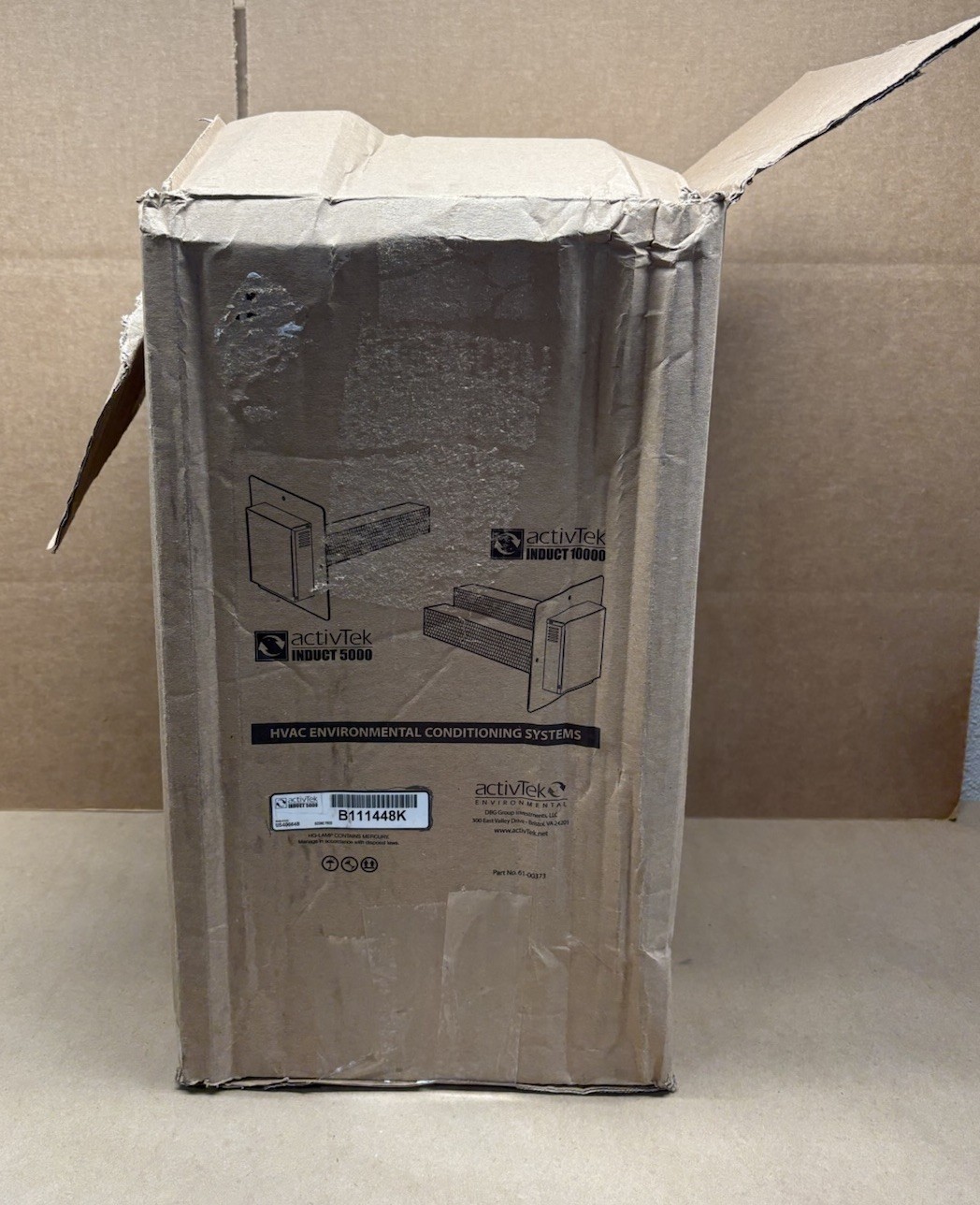 ActivTek A1024D Induct 5000 HVAC Environmental Conditioning Systems US40664B