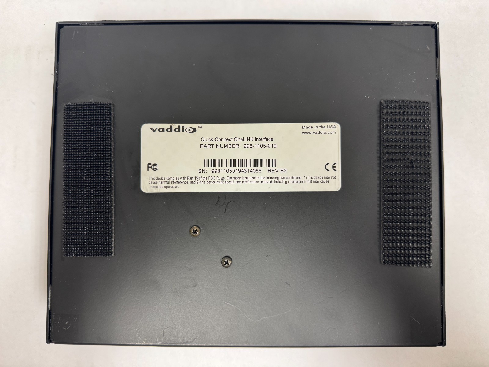 VADDIO 998-1105-019 Quick-Connect OneLINK Interface – NO A/C ADAPTER