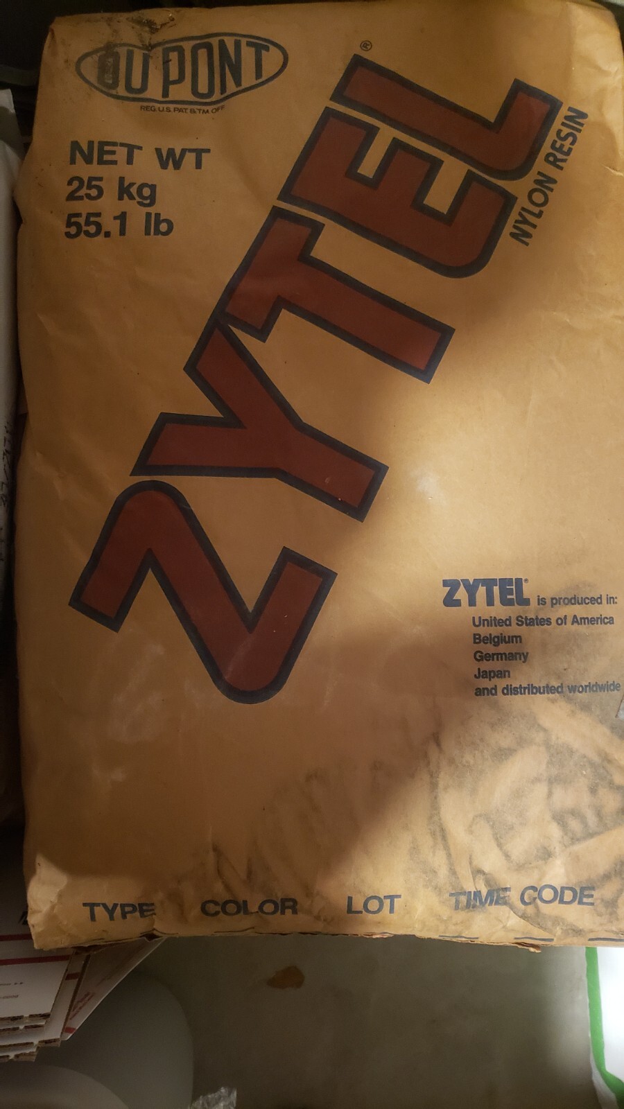 5 Pounds Dupont Zytel Nylon Injection molding resin 151 NC010 Natural