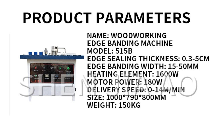 515B Semi-automatic Small Curve and Straight Line Edge Banding Machine