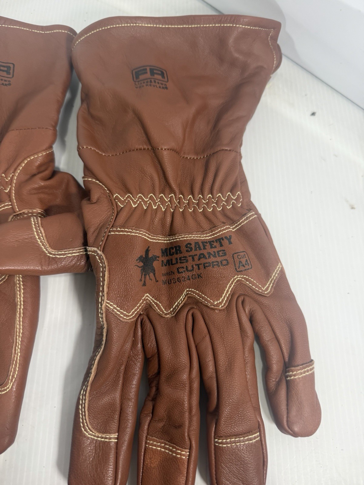 MCR Safety Mustang MU3624 Leather Welding Gloves Kevlar Lined FR Arc Rated XL