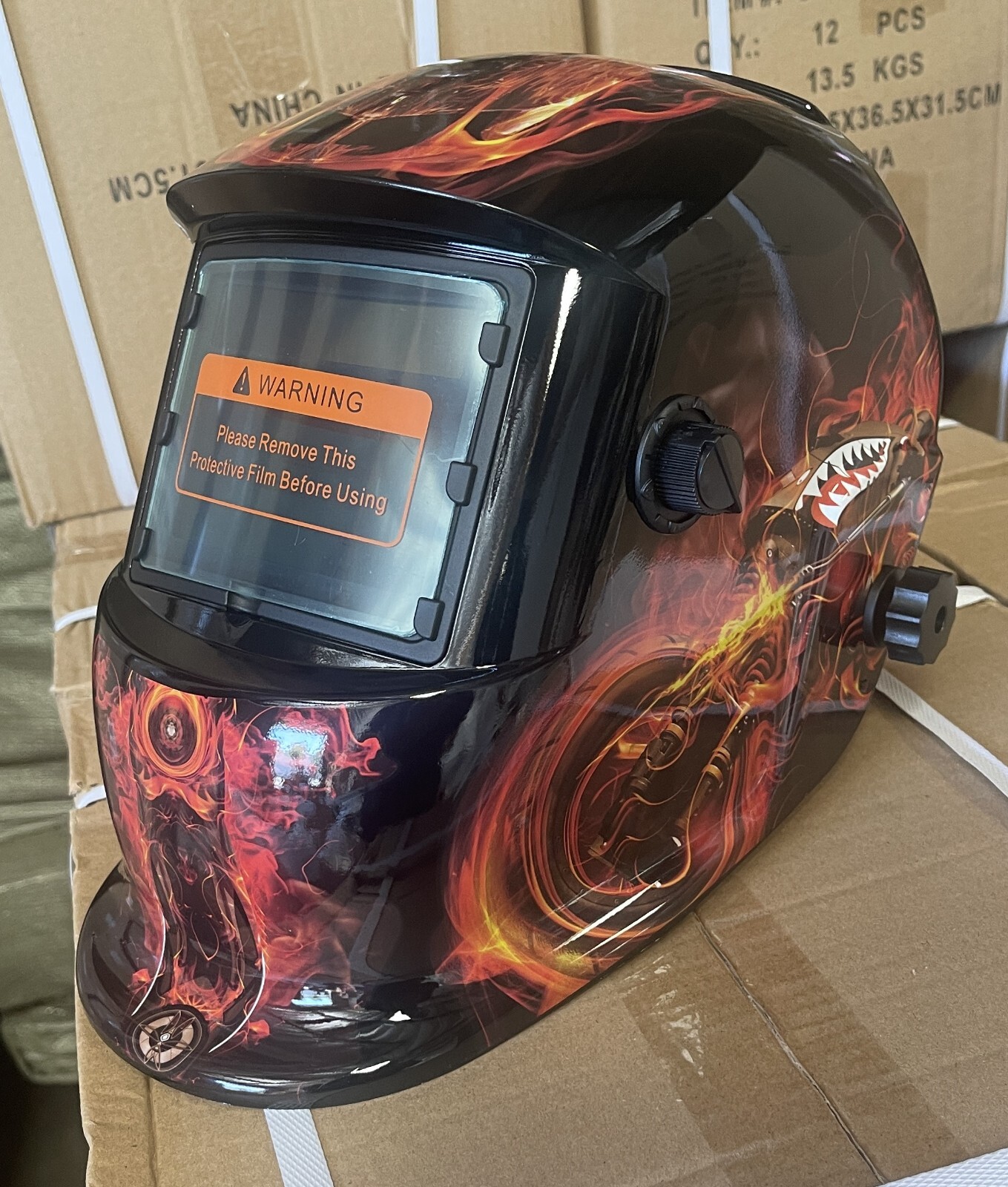QLTK AUTO DARKENING WELDING HELMET GRINDING CE ANSI CERTIFIED