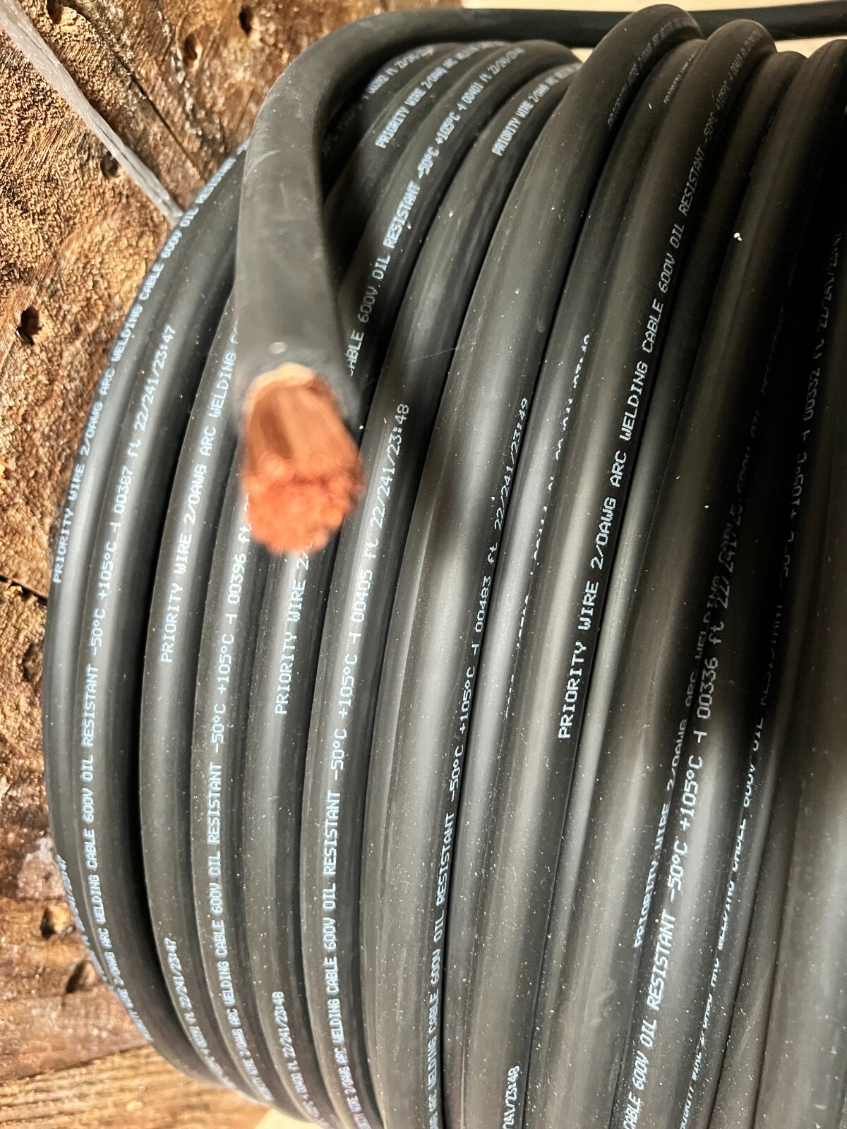 2/0 AWG Flexible Battery / Welding Cable Black and/or Red made in USA