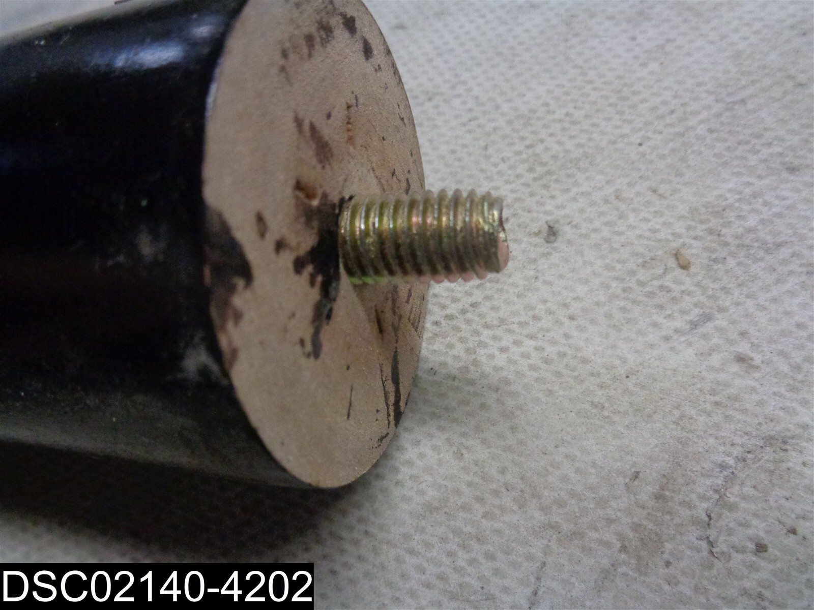Used- QTY=4: Labeled K 7-1/8″ Tapered Wood Screw In Table Legs 3/8″ Screw Part