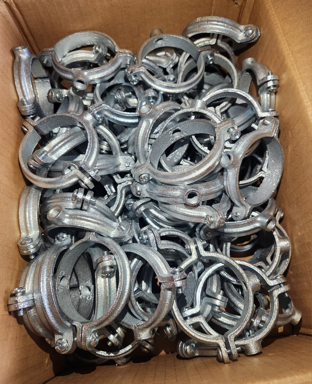 2″EXTENSION ESPLIT CLAMP GALVANIZED-SKU 510R-2″EG-PHD (ONLY SALE BOX OF 100 PCS)