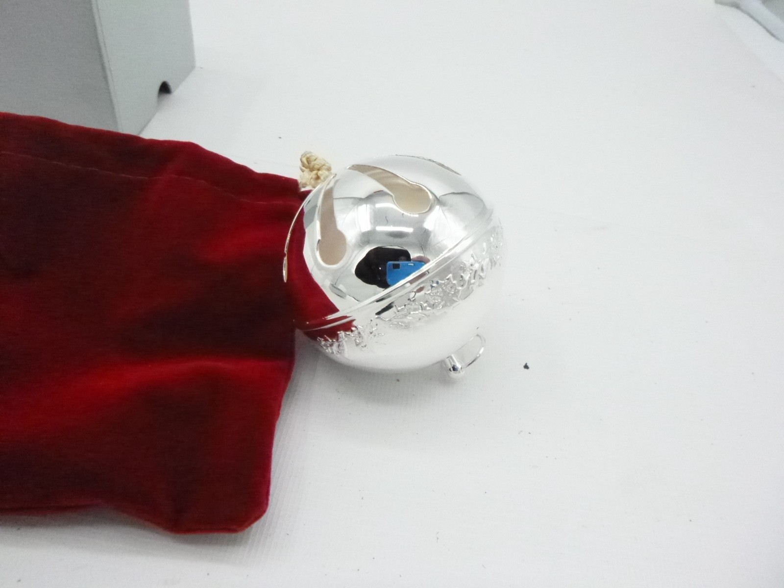 Wallace Silver Plated Sleigh Bell Ornament 55th Edition Holiday Decor 5323477