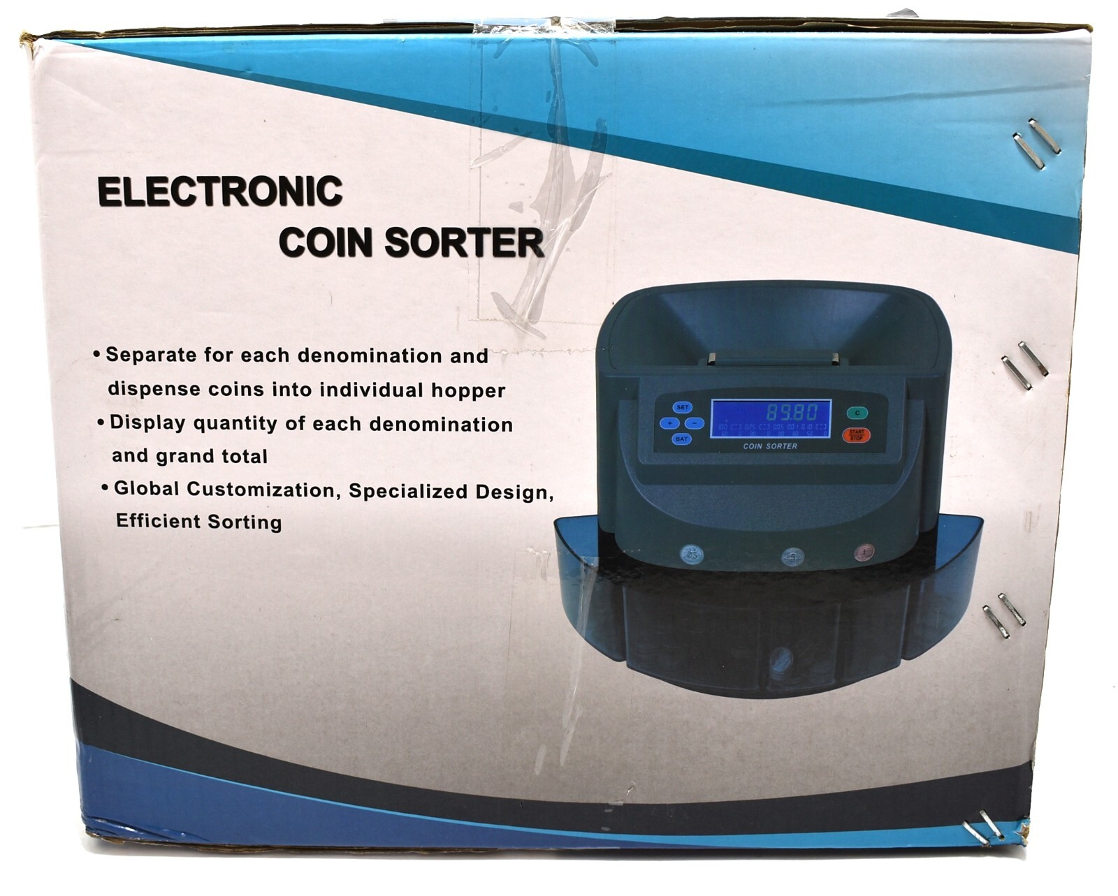Electronix Express Elecrtonic Coin Sorter and Counter with LCD Display