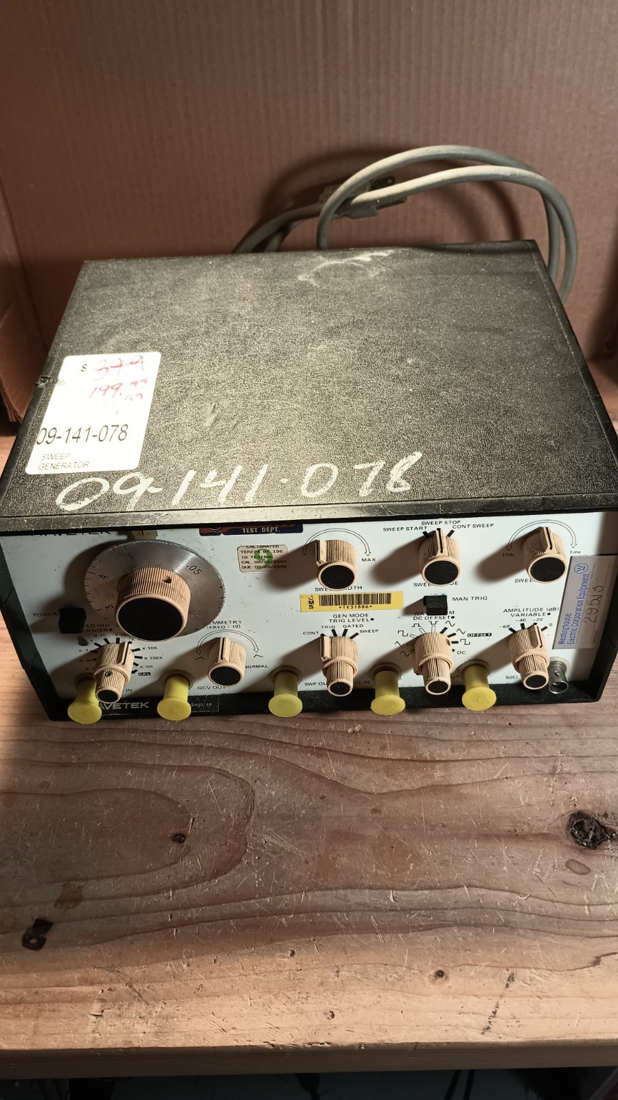 Wavetek Model 184 5 MHz Sweep Generator used