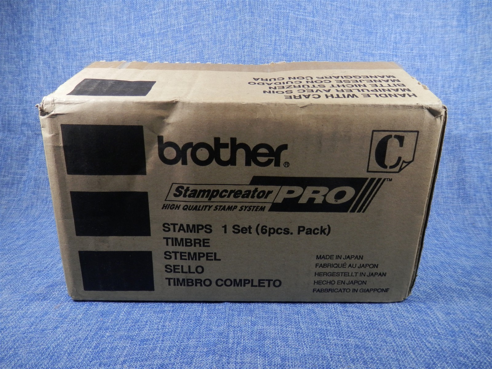 Box of 6 Brother PR4040B6P Black Rubber Stamp – 1.57″ X 1.57″- FREE SHIPPING