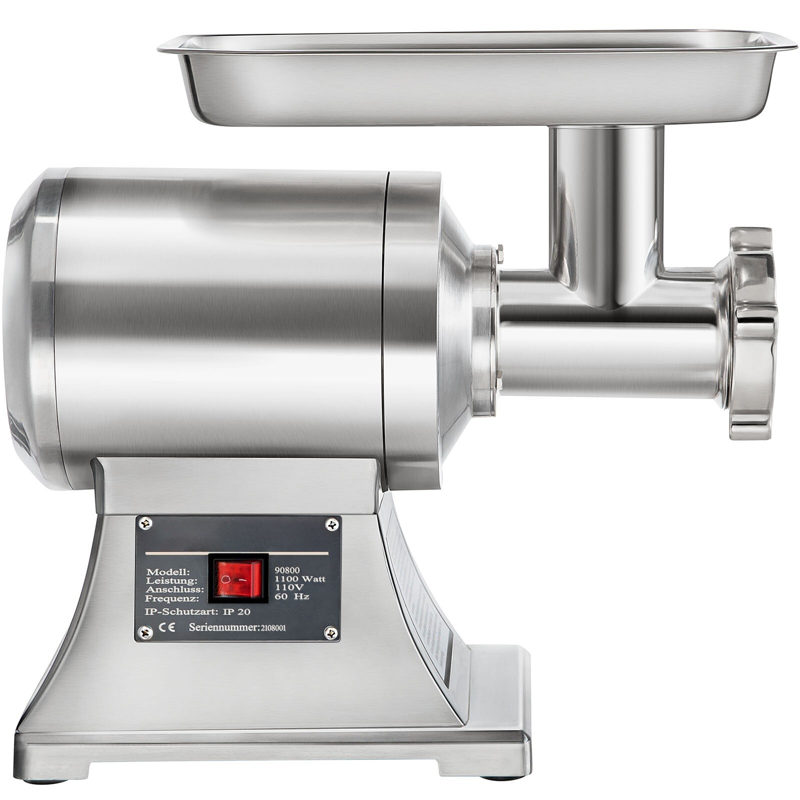 550lbs/H Electric Meat Grinder Mincer 1.5HP Commercial Sausage Stuffer Filler