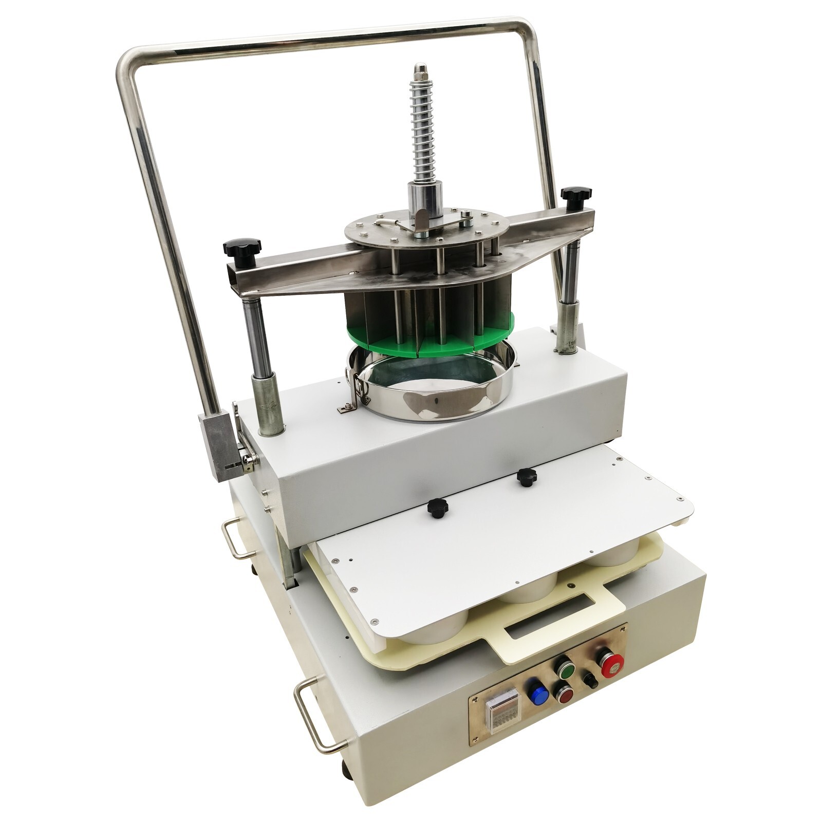 110V Semi-Auto Dough Divider Rounder 14Blocks 100-180g Bakery Dough Dividing