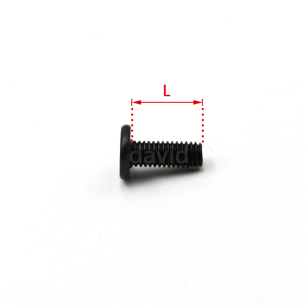 M2 M2.5 M3 Laptop Notebook PC Machine Screw Phillips Wafer Flat Head Black Zinc