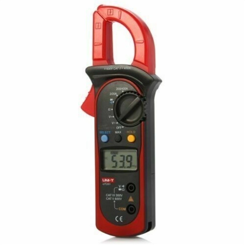 Uni-T Lcd Digital Clamp Multimeter Ohm Dmm Dc Ac Current Voltmeter UT201+ kg
