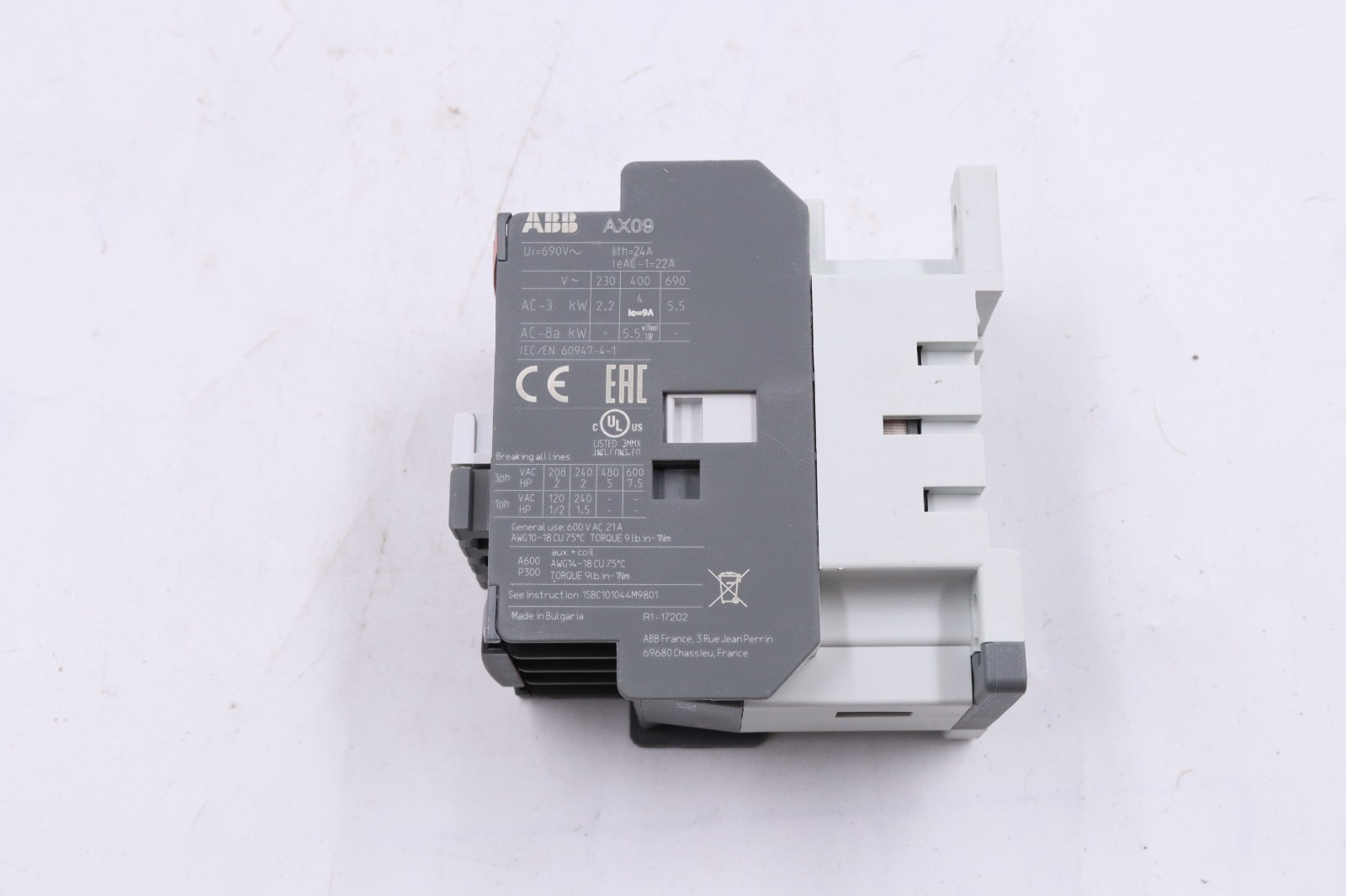 ABB AX09-30-01-80 MADE IN BULGARIA