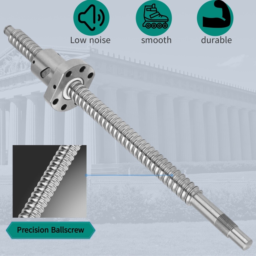 SFU1605 Ball Screw 250-2000mm Ballscrew+BK/BF12+Nut Housing+6.35*10mm Coupler