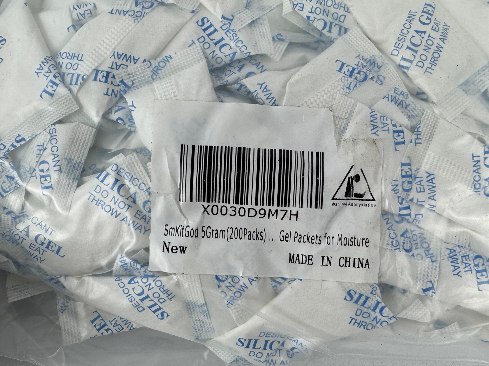 5Grams Food Grade Moisture Absorbers Silica Gel Packs Desiccant 400 Packs