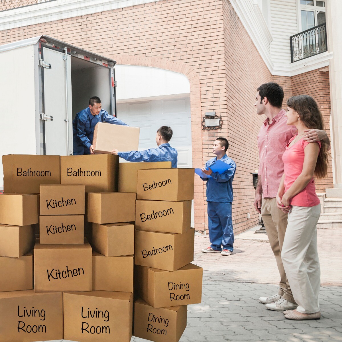 UBMOVE 10 Room Basic Kit 128 Moving Boxes and Packing Materials