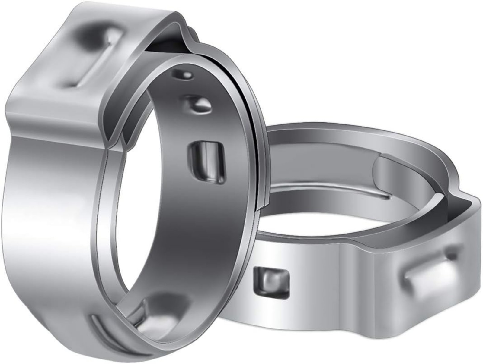 50 Pcs XFITTING 3/4″ Stainless Steel Pex Cinch Clamps – Barb Crimp Compatible