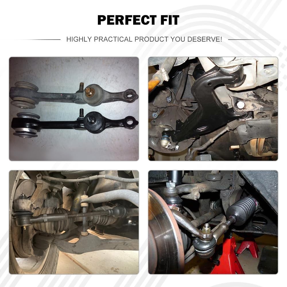 8pcs Front End Kit Upper Control Arm Lower Ball Joint Tie Rod Ends Lexus GS300