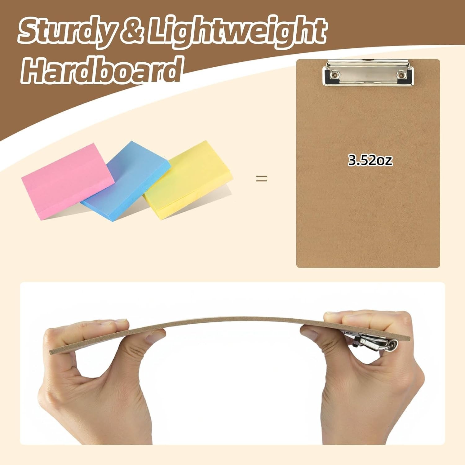 Mini Clipboards 32 Pack Memo Size 6 x 9 Inches Bulk Small Clip Boards for Cla…