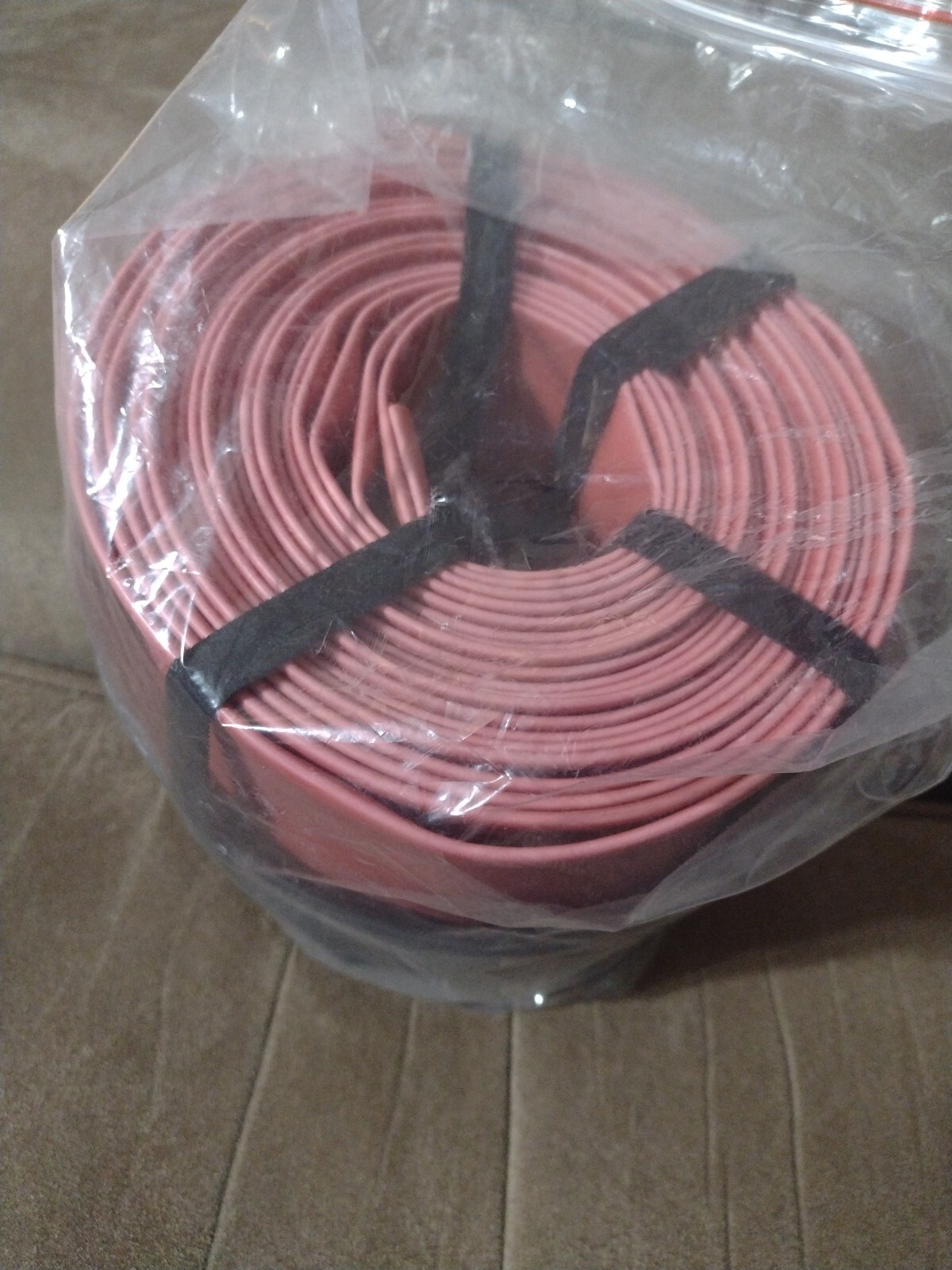 AIRIC Black Or Red Heat Shrink Tubing 3:1 1 2/2″ 20′ BLK, 20′ RED Adhesive Lined