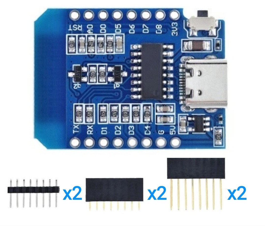 D1 Mini Esp8266 Type USB-C