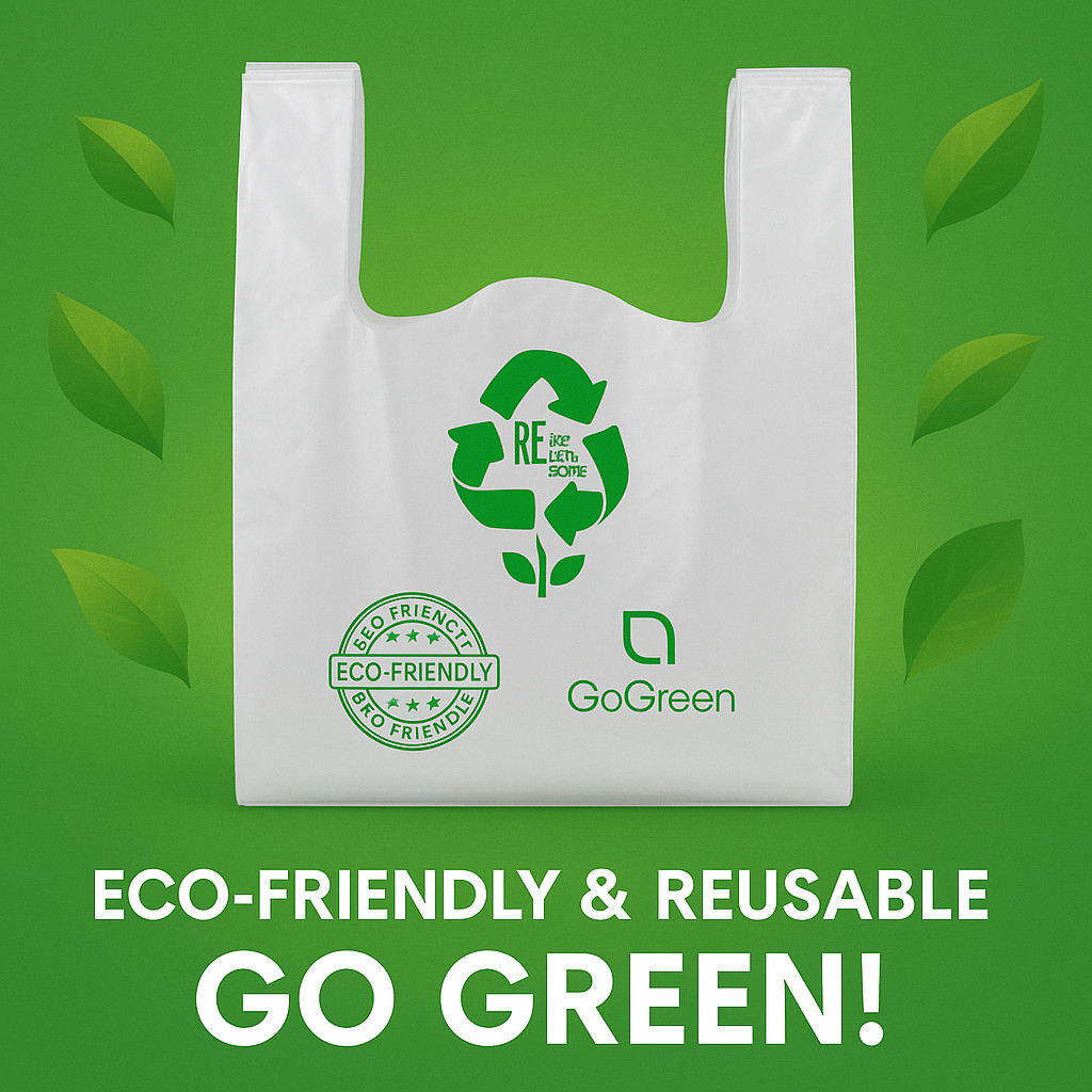 1/6 Clear Reusable T-Shirt Bags 3 Mil Extra Heavy Duty 11.5×6.5×21 Bulk Qty