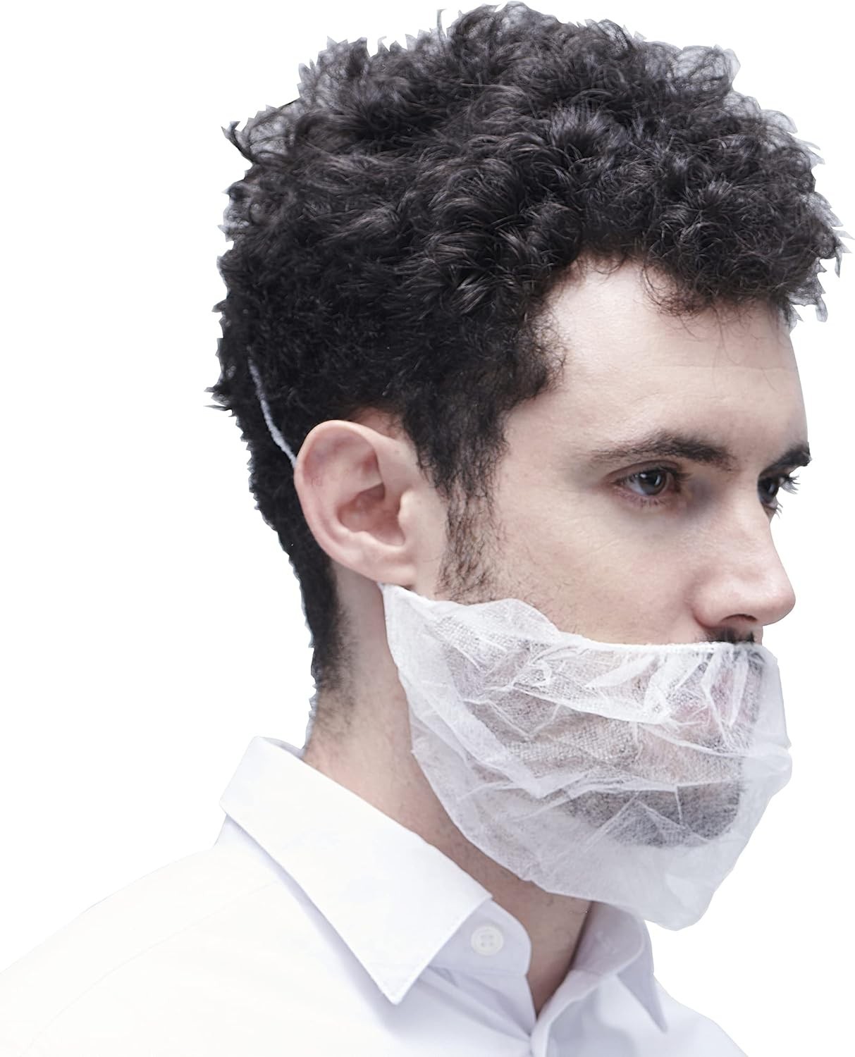 Disposable Beard Covers Protector, Disposable Bouffant Beard Net 19×9 inch – …