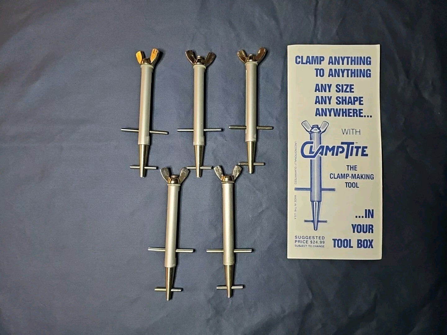 CLAMPTITE Tool Clamping Clamp Making Tool Professional Wire Clamps USA LOT OF 5