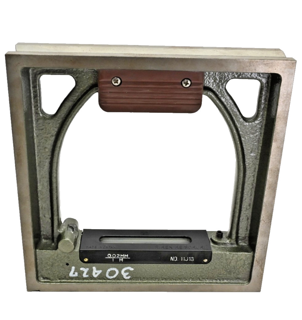Riken Keisokuki I1J13 Precision Square Level 200mm 0.02mm/m Japan made