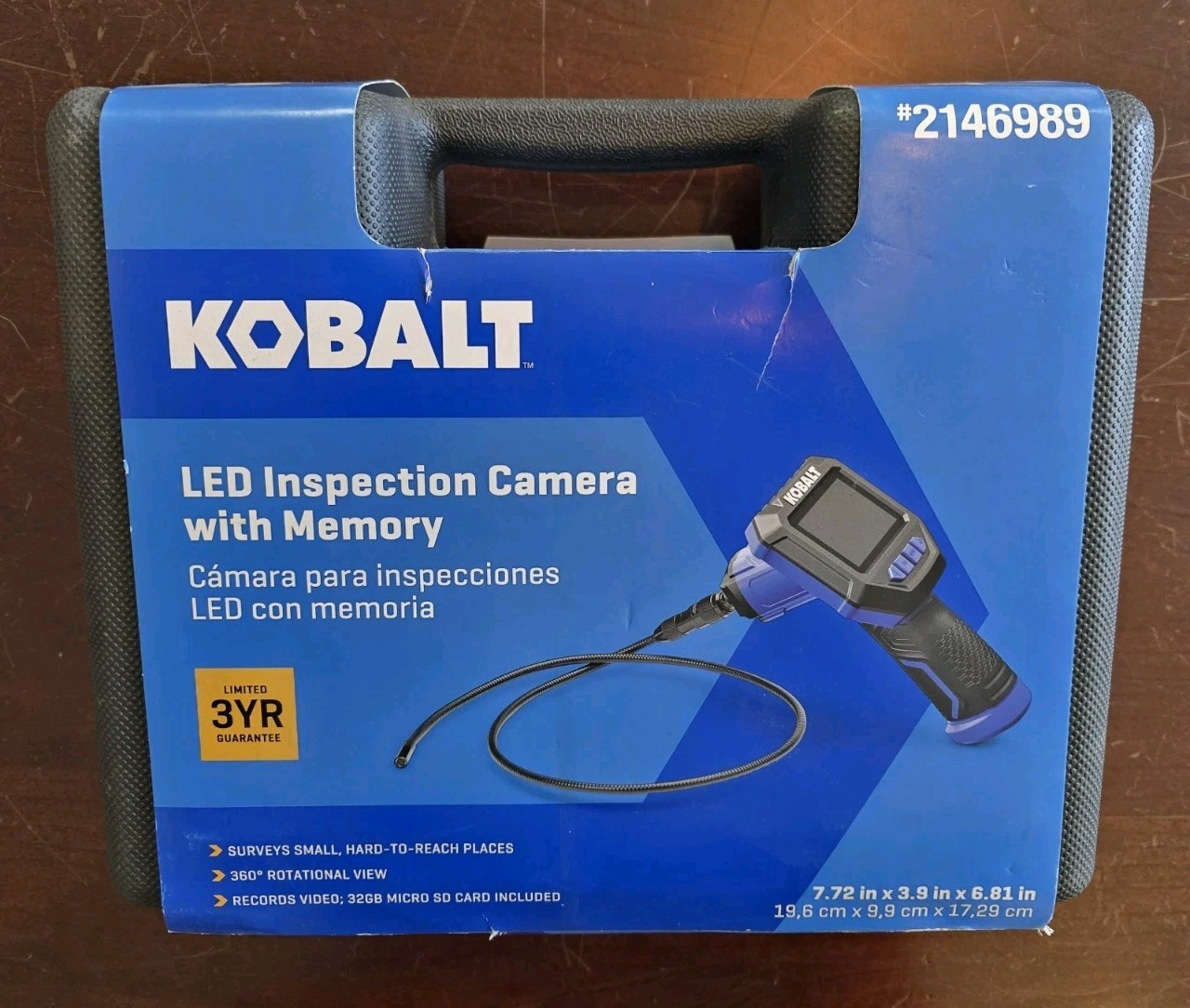 Kobalt Led Inspection Camera & Case with Memory Card (2146989)