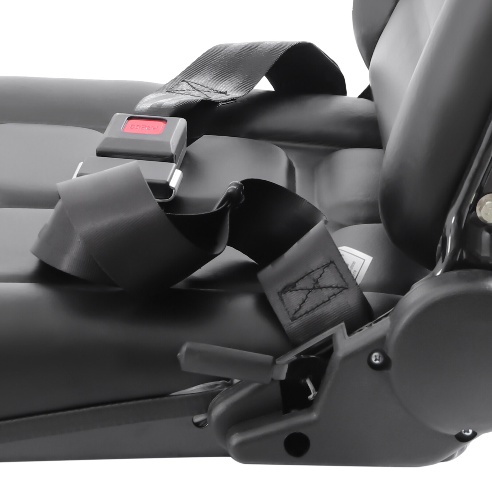 Black Forklift Seat Drivers Side Truck Forklift Seat Backrest Adjustment Seat US