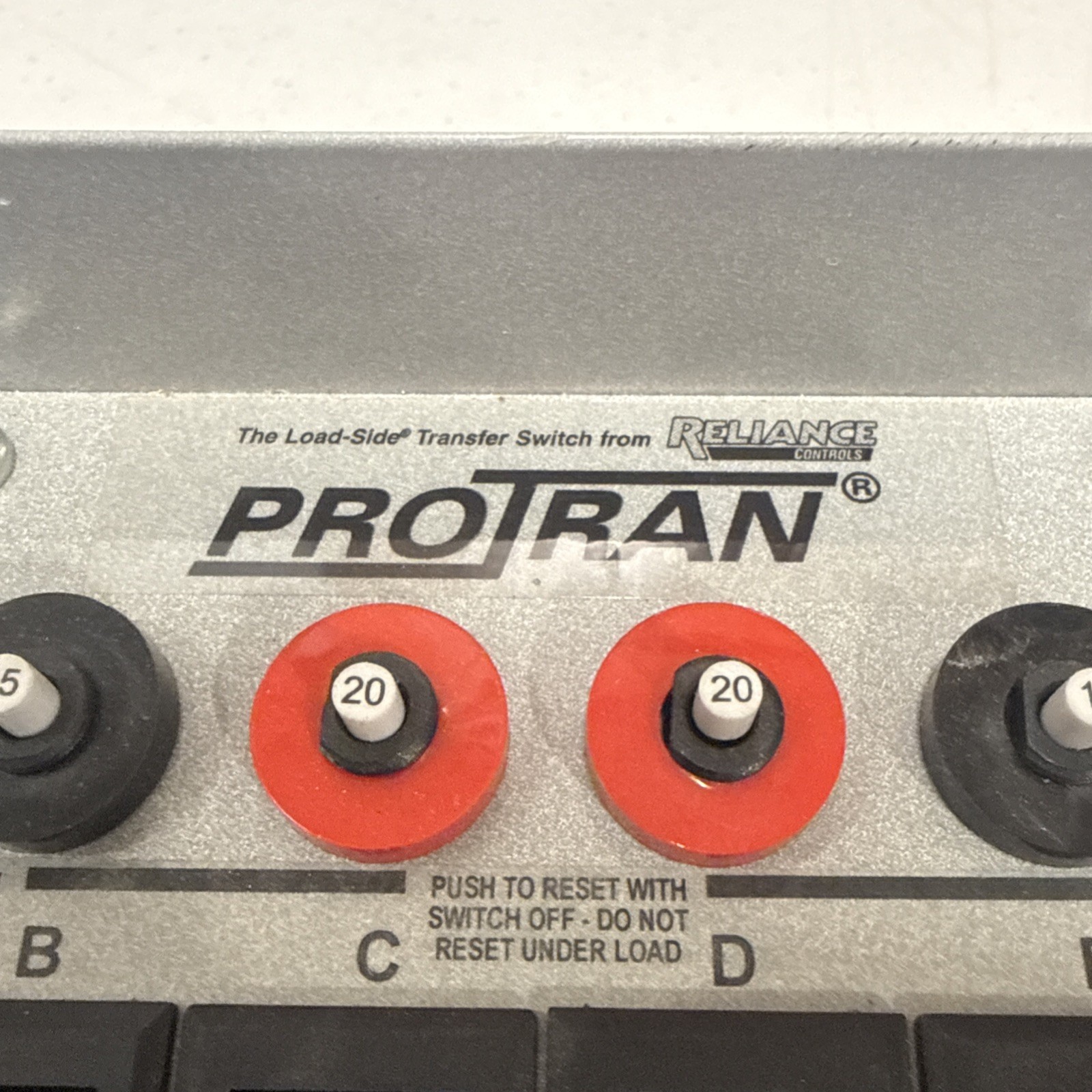 Reliance Controls ProTran Model 31406C Generator Transfer Switch
