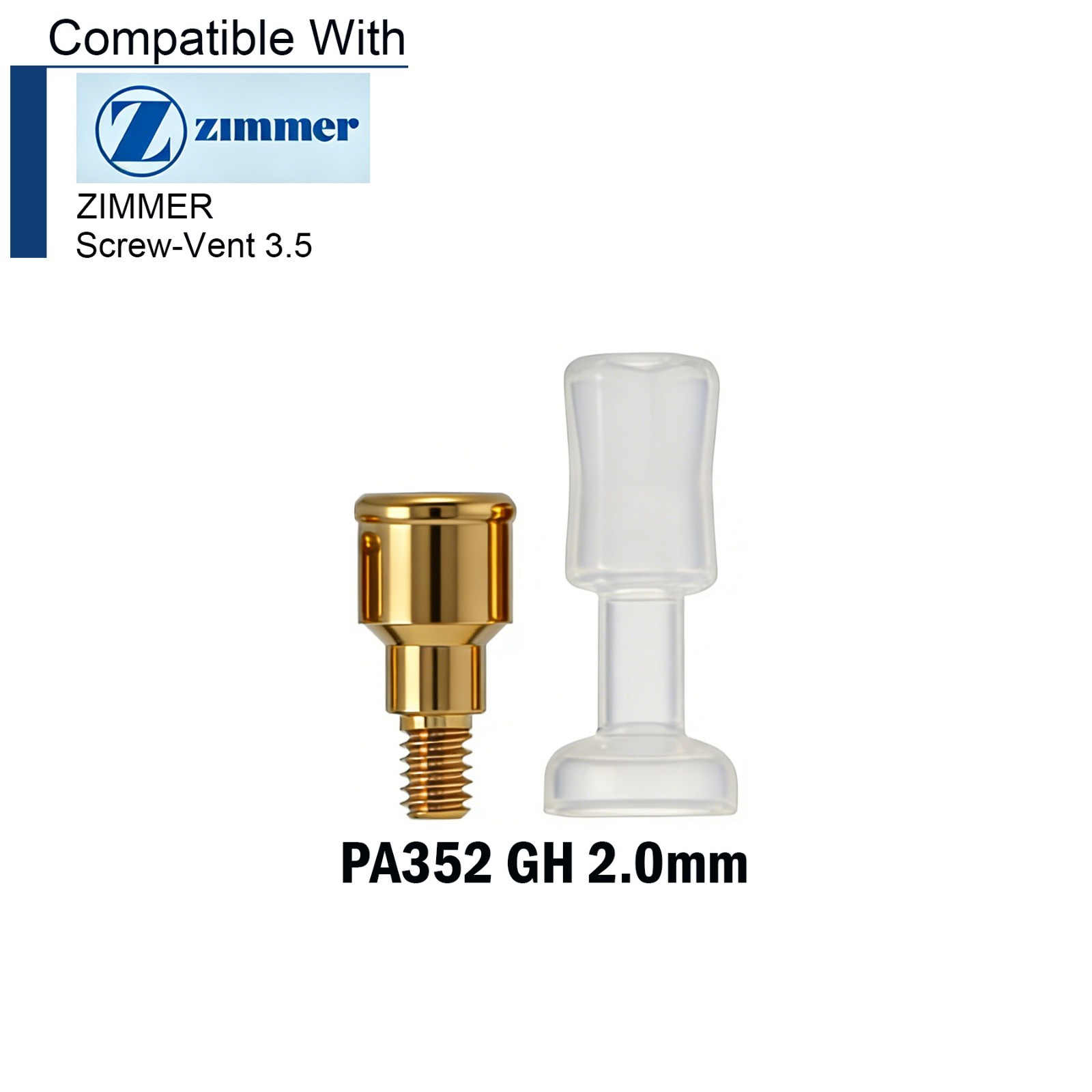 US Dental Locator Abutment for ZIMMER Screw-Vent 3.5 Platform and compatibles