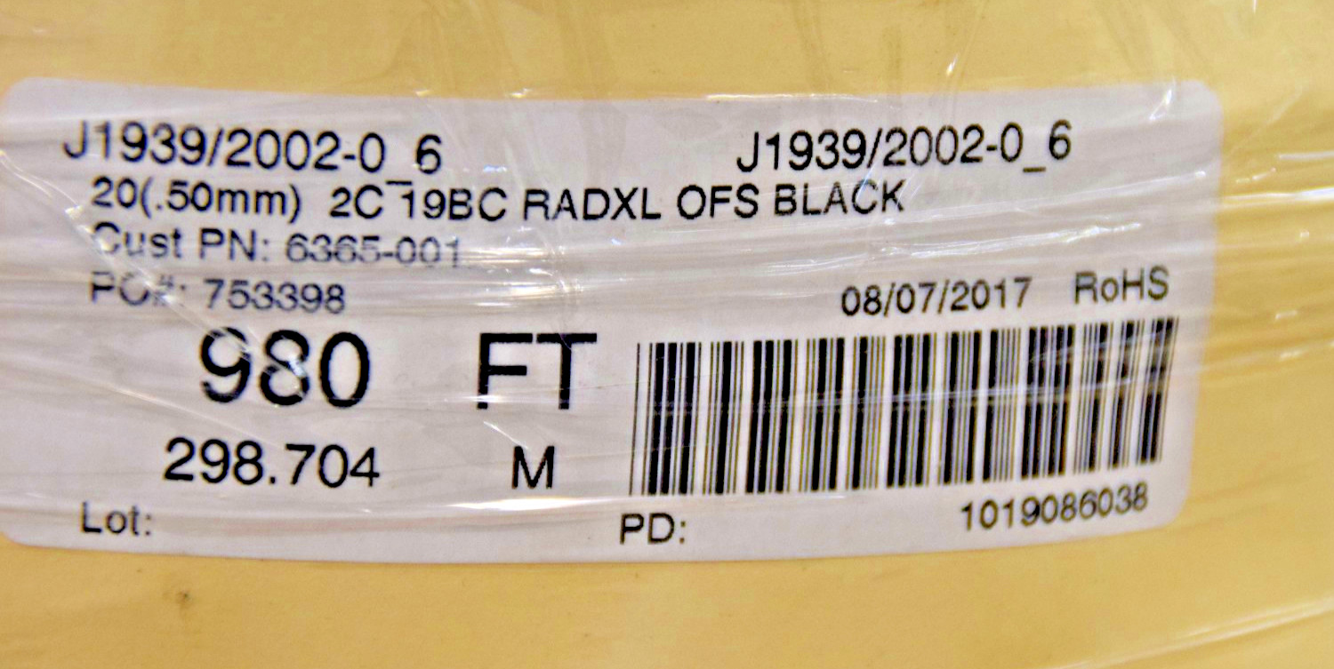 J1939 Exrad CANBUS Cable, 1-Pair STP Cable, Coil of 50 ft. FREE SHIP!