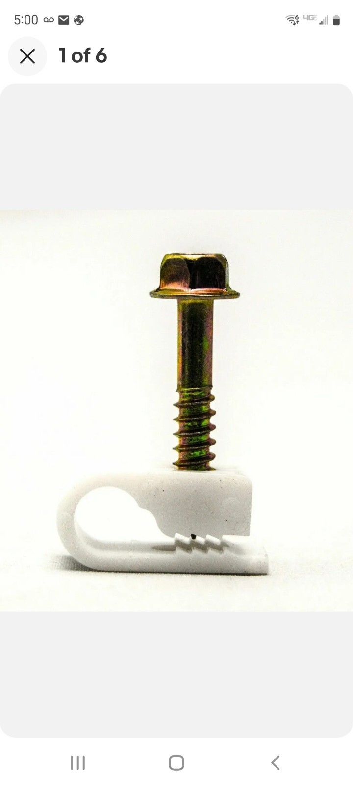 (100-Pk) Telecrafter Clips Flex rg59 rg6 interior and exterior