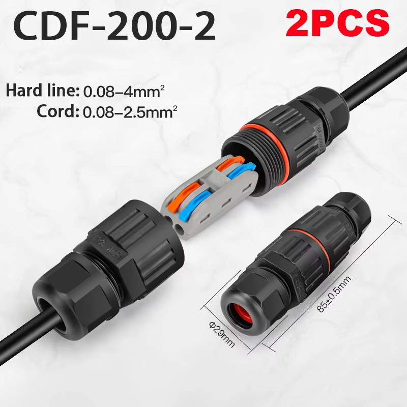 IP68 Waterproof Joint Wire Quick Connection Waterproof Connector 2/3 Pin Solder