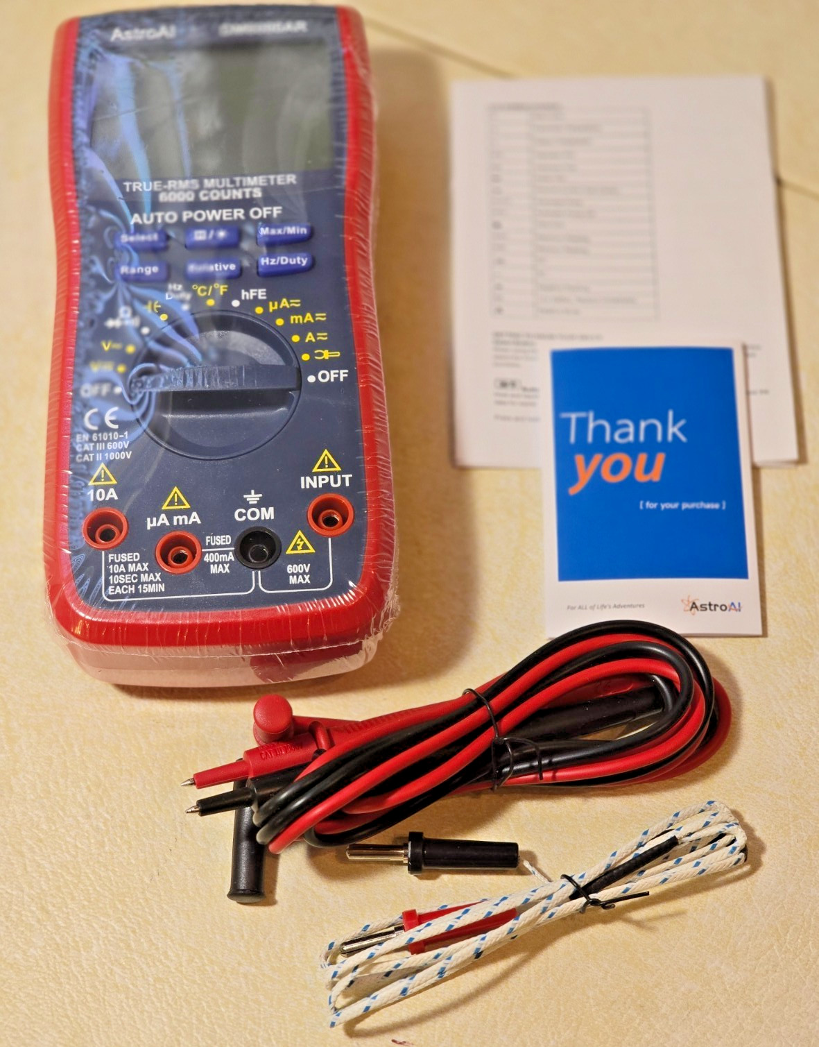 AstroAI DM6000AR Digital Multimeter New In Box meter is still sealed