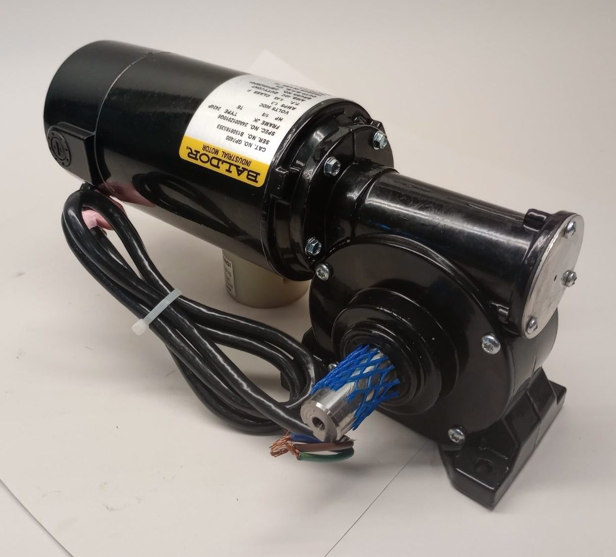 Baldor GP7400 Gear Motor 1/8hp 90V-DC 173rpm Ratio 11:1 JK-2424P 24A001Z010G6