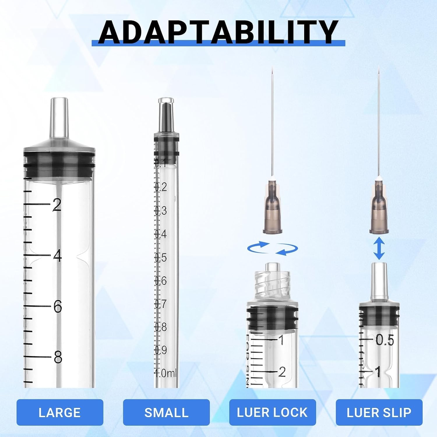 Individually Wrapped 22Ga 1.5IN Disposable Needles for Laboratory and Industry