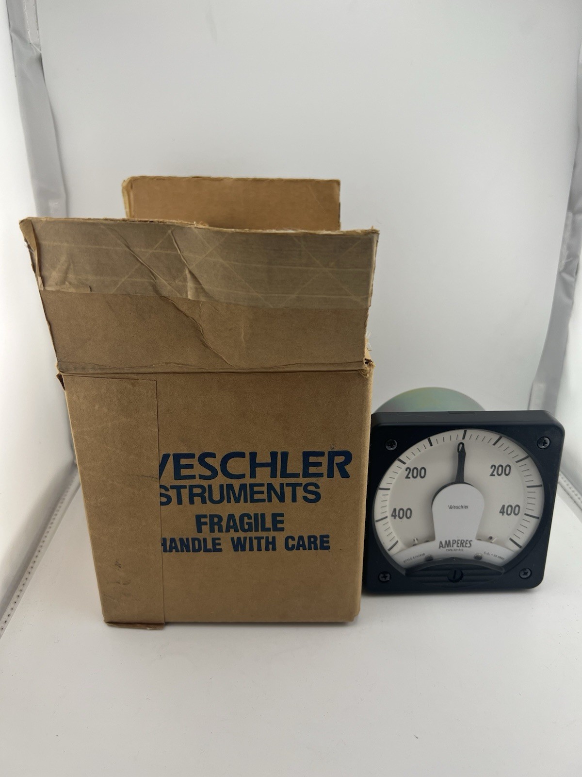 Weschler KX-241 Analog AC Ammeter 0–400A 50mV Shunt Panel Meter