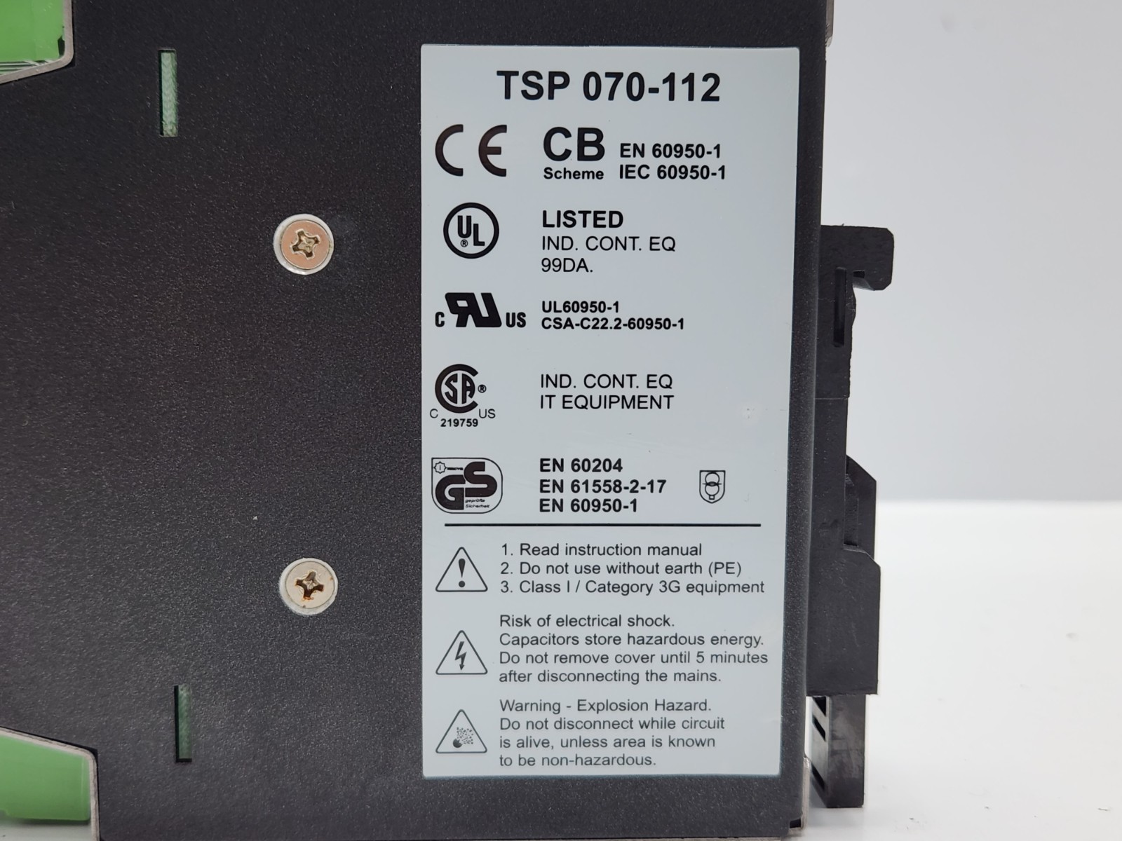TRACO POWER TSP 070-112 INDUSTRIAL POWER SUPPLY