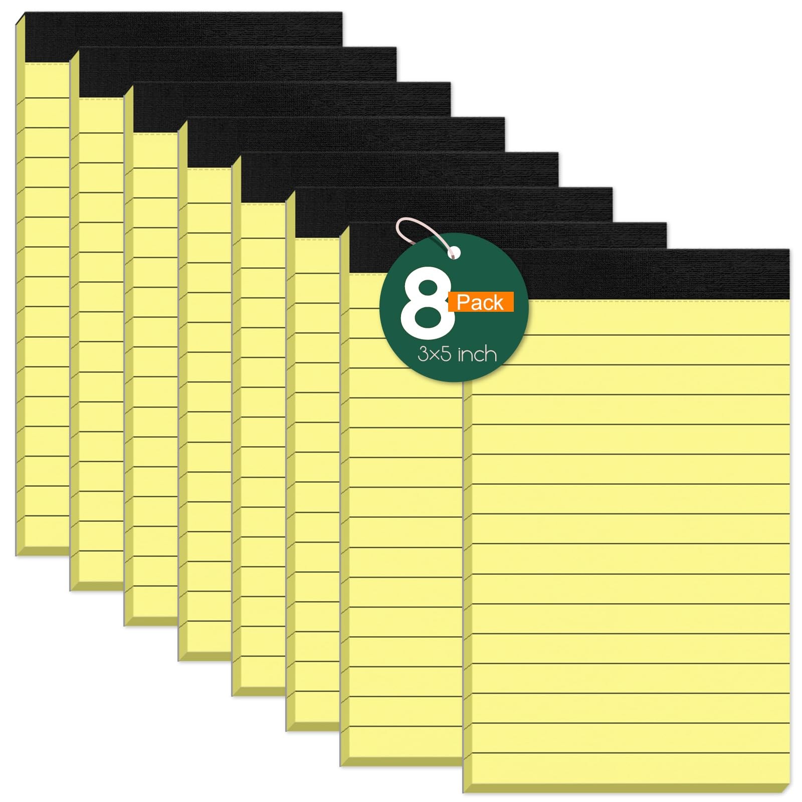 8 Pack Small Note Pads 3×5 In, College Ruled 3 x 5» Notepads Server Note Pad