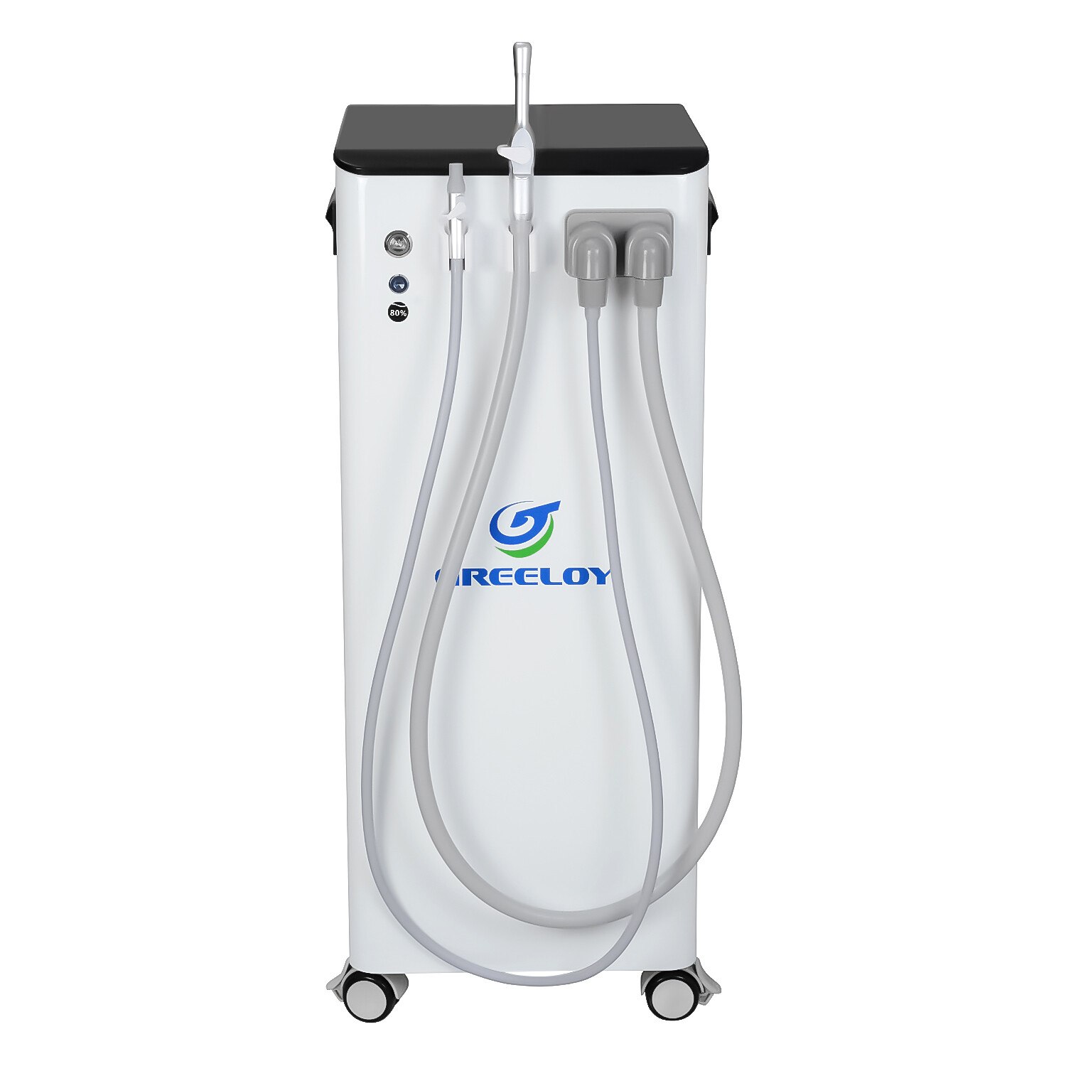 GS-M300 Portable Dental Vacuum Suction Unit 300W Mobile Suction Equipment USA