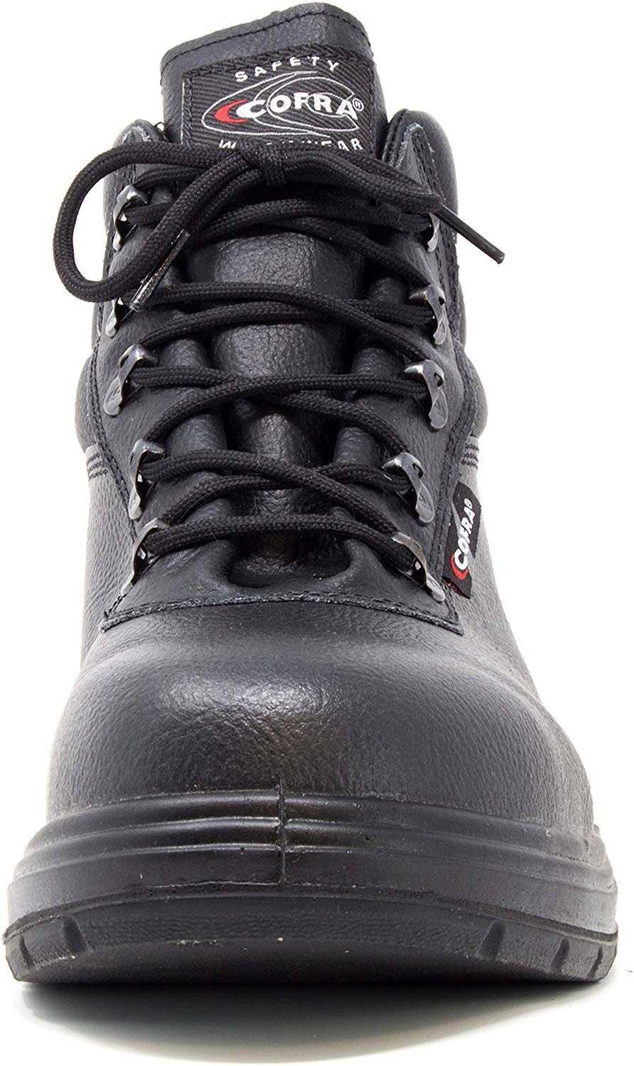 COFRA Leather Work Boots – NEW ASPHALT Treadless Footwear- Size 11,Black