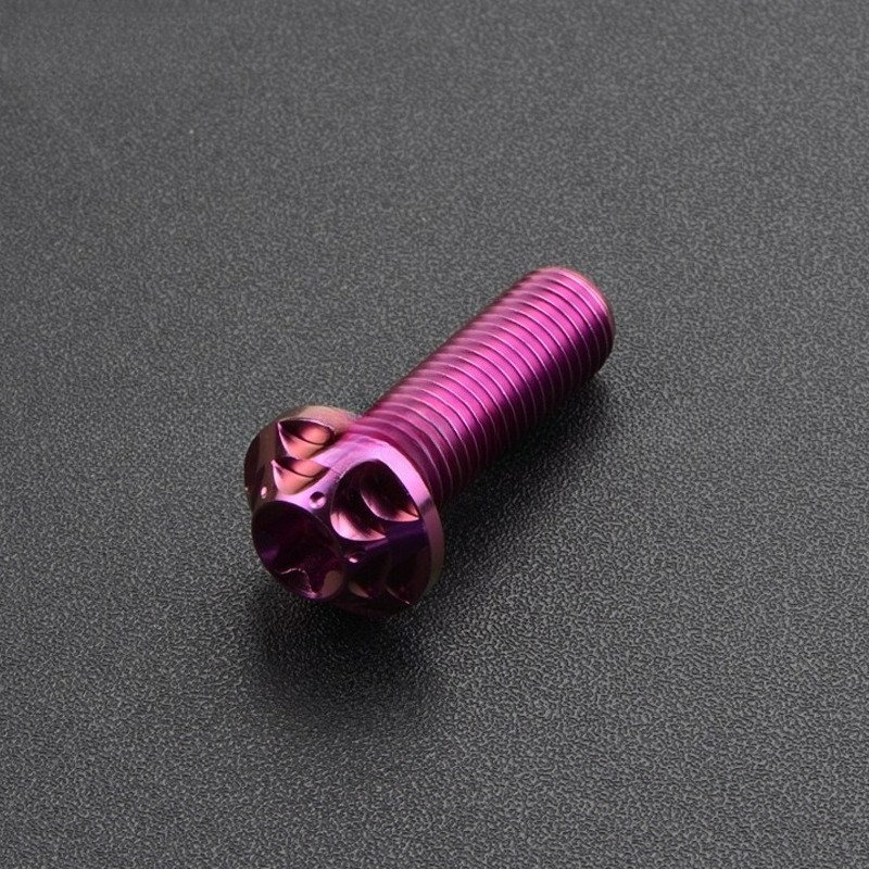 Titanium Bolt M10x10-40mm Plum Head Torx T50 Screws Gr5 for Bike Motorcycle Car