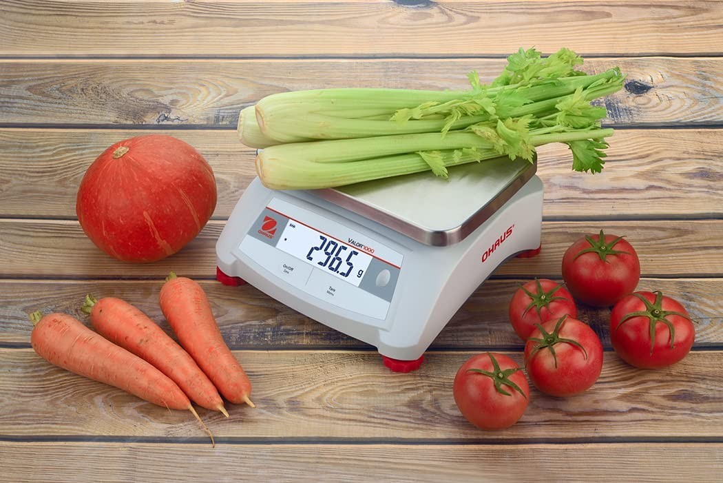 Ohaus Valor 1000 V12P15 Digital Bench Scale 15kg x 2g Backlit LCD 1500Hr Battery