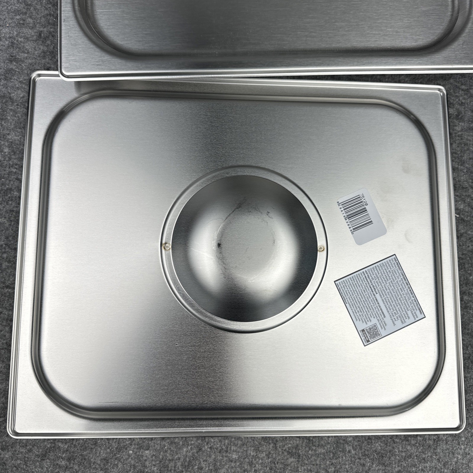 VOLLRATH 12.8″ Long x 10.4″ Wide Rectangular Stainless Steel Lid Set of 2 READ!