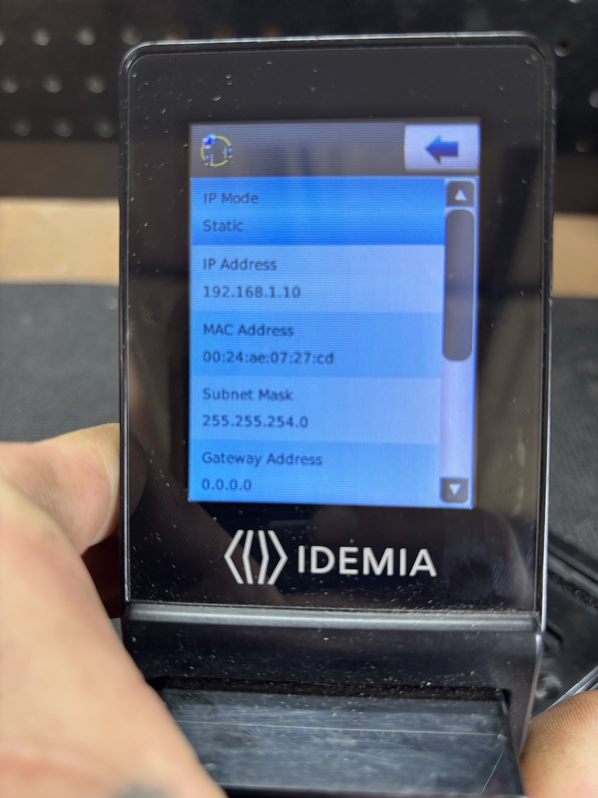 IDEMIA MorphOAccess SIGMA Lite Fingerprint Biometric Reader MPH-AC 293667801